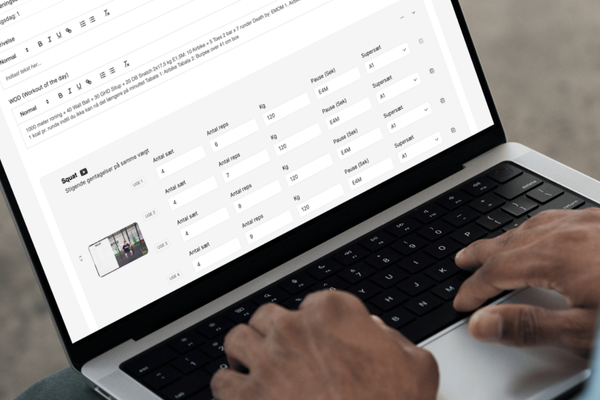 Coachplan træningsprogram i appen