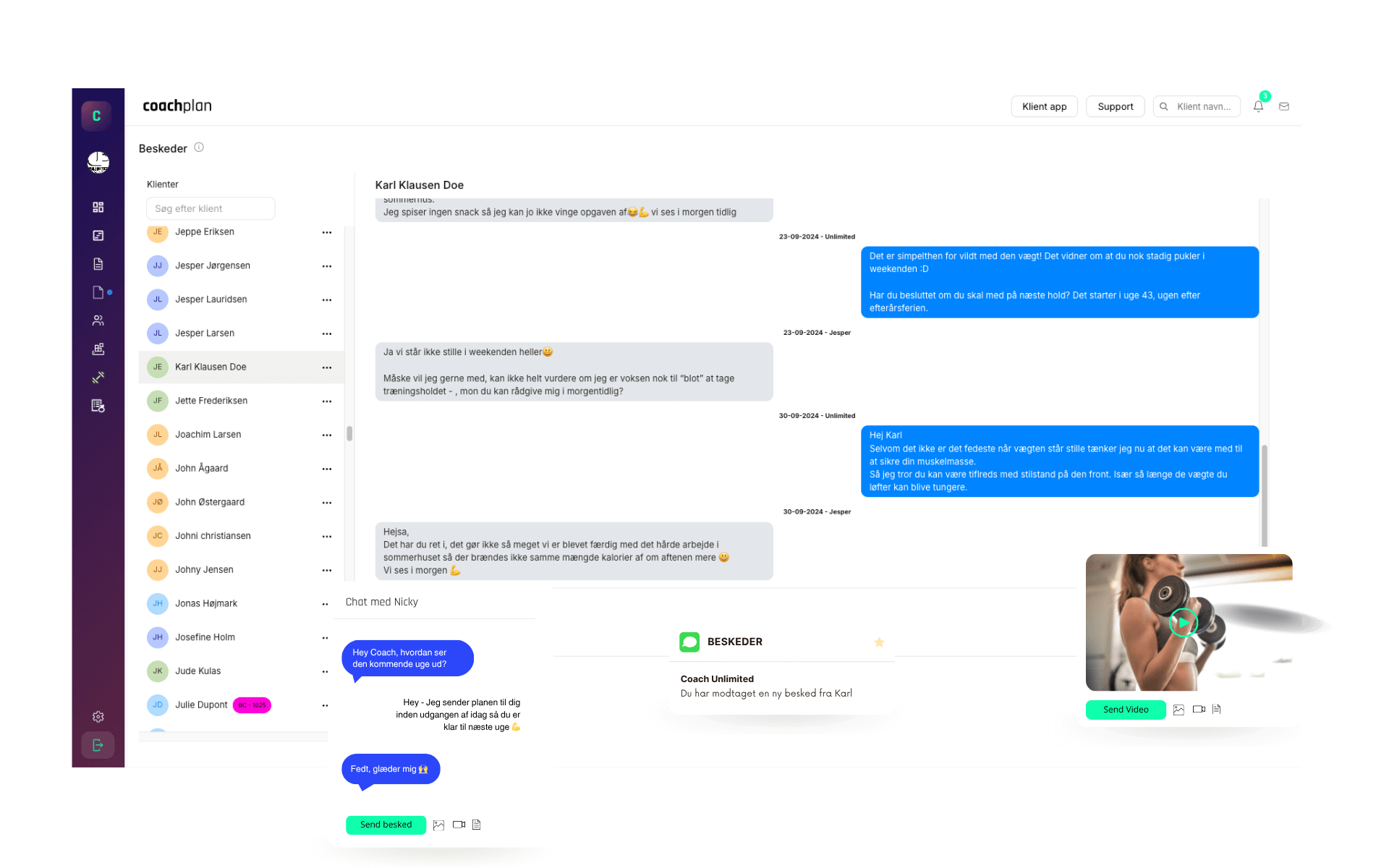Coachplan - Personlig Træner Software