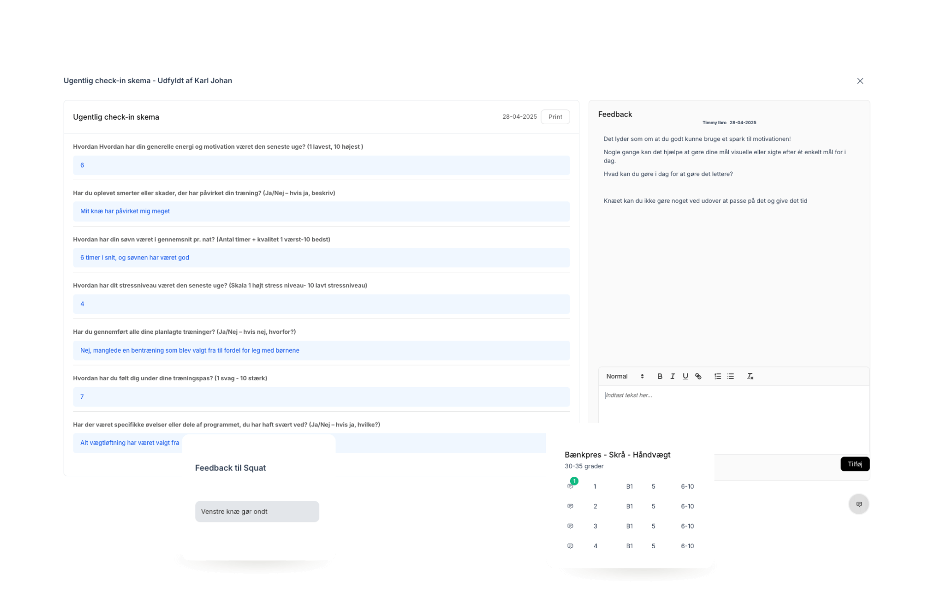 Coachplan - Personlig Træner Software