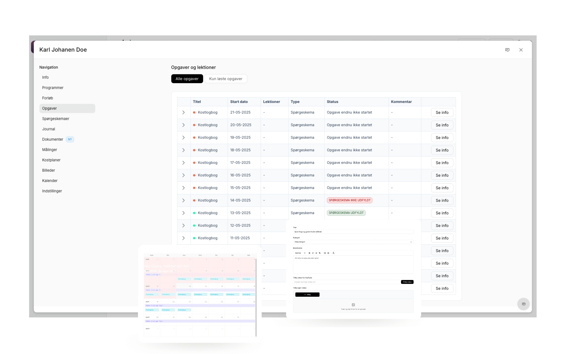Coachplan - Personlig Træner Software