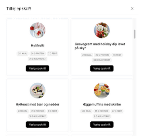 Over 1100 fødevarer i fødevaredatabasen