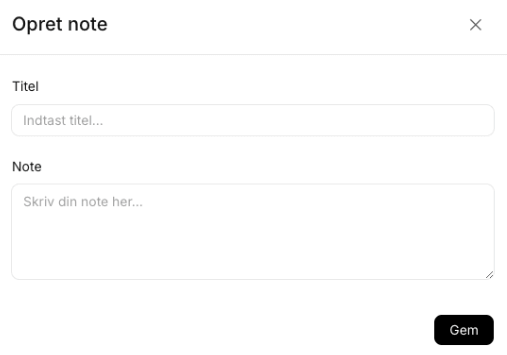 Personlige noter – husk dig selv på det vigtige