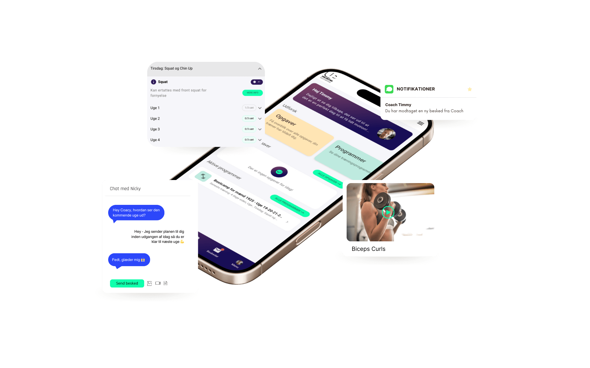 Fysioterapi-app til klienter – øvelser, feedback og motivation